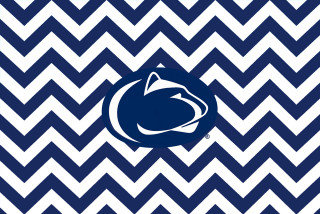 Penn state chevron blue white - bridget riley free wallpaper