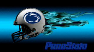 Football helmet blue flame penn - a football helmet free wallpaper for desktop
