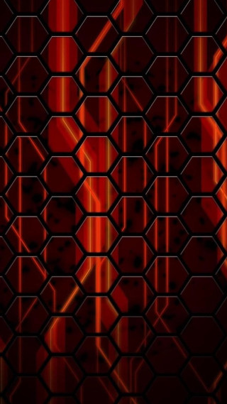 Red background squares lines pattern - black background free wallpaper for mobile