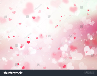 Pink white hearts blurry lights - anne rigney free wallpaper