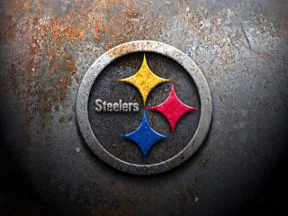 Pittsburgh football logo rusty surface 3 - a pittsburgh football logo free wallpaper