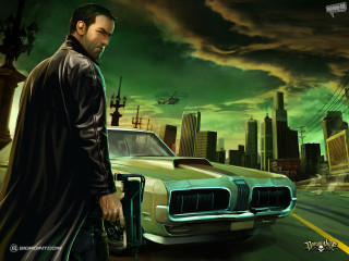 Man black coat car city - a black coat free wallpaper for desktop