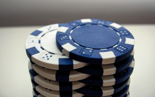 Blue white poker chips tabletop - a white table free wallpaper for desktop