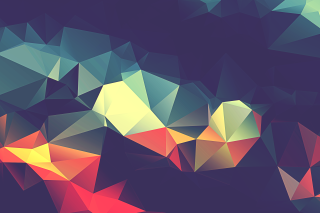 Colorful abstract background triangles dark - colorful abstract background free wallpaper