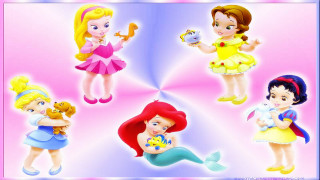 Princess costumes little girls pink - a pink background free wallpaper