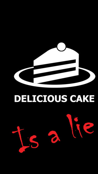 Delicious cake transgressive art poster - free sci-fi wallpaper
