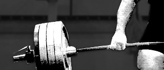 Man holding barbell gym black - david firth free wallpaper