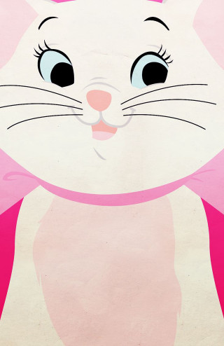 Pink white cat collar bow 2 - its neck free wallpaper for mobile