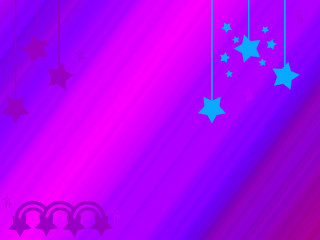 Purple blue background stars clock - carlos trillo name free wallpaper