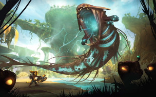 Giant octopus forest man cat - a cat in the background free wallpaper