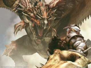 Dragon attacking dragon video game - a dragon free wallpaper