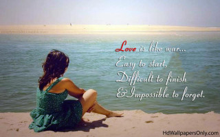 Woman beach water quote love - love free wallpaper for desktop