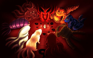 Animals red table candles demon - a red table free wallpaper