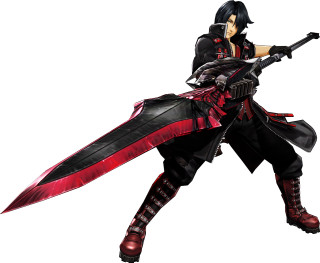 Man black outfit holding sword 2 - final fantasy free wallpaper