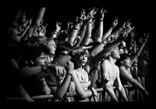 Group people standing crowd hands - photo free wallpaper
