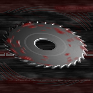 Circular object red black background - sharp free wallpaper for tablet