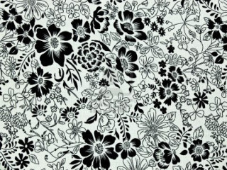 Black white floral pattern annotated - floral pattern free wallpaper