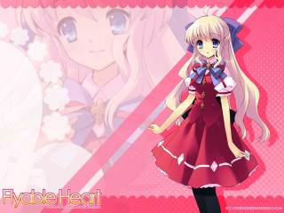 Girl red dress pink background 2 - a pink border free wallpaper