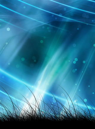 Blue background grass lights sky - a blue sky free wallpaper for mobile