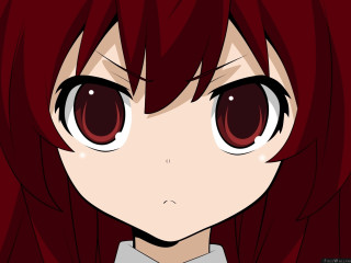 Anime girl red hair sad 2 - angry free wallpaper