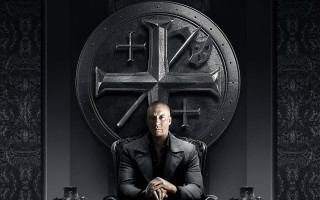 Man chair shield cross pentagram - large free wallpaper for desktop