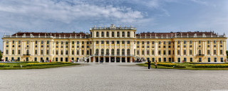 Large building windows grass bushes - grass in front free wallpaper