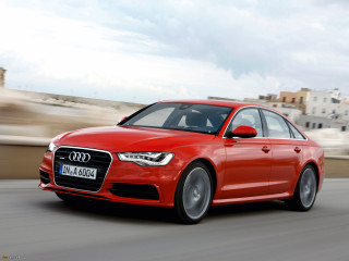 Red car city skyline cloudy - a street next free wallpaper