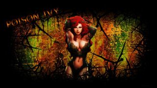 Red haired woman forest gothic - a black body free wallpaper