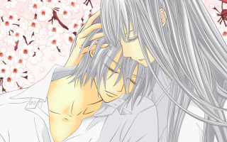 Man woman hugging flowery background - flowery free wallpaper for desktop