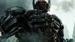 Giant robot helmet cybernetics city - a huge head free wallpaper