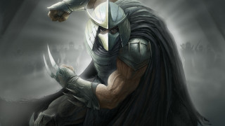 Man helmet cape knives sword - clint cearley free wallpaper