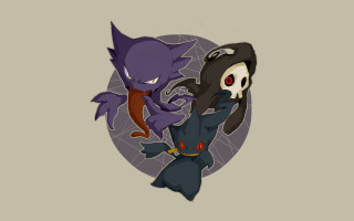 Monsters fighting demon cartoon gray - a purple circle free wallpaper