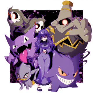 Cartoon characters demon faces group - free halloween wallpaper for tablet