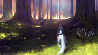 Woman white dress forest trees - anato finnstark free wallpaper for desktop