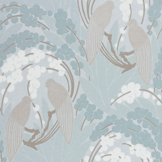 Birds flowers blue beige wallpaper - bird free wallpaper for tablet