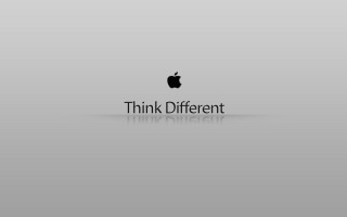 Apple logo think different black 3 - photo of an apple logo free wallpaper