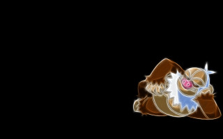 Cartoon character laying black background - a white nose free wallpaper