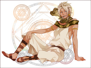 Woman sitting white dress brown - octopath traveler free wallpaper