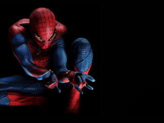 Spider man sitting hands on - his knee free wallpaper