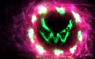 Green pink swirl black white - p free wallpaper for desktop