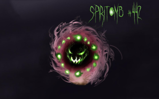 Green black demonic object splatmb - picture free wallpaper