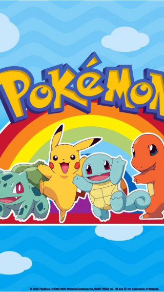 Pokemon poster rainbow background group - the foreground free wallpaper for mobile