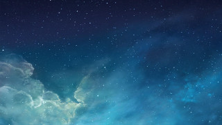 Blue space stars clouds bright - blue sky in the background free wallpaper