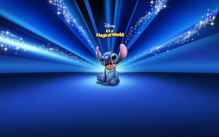 Cartoon character blue background stars - shining free wallpaper