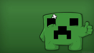 Green monster cross thumbs up - a green monster free wallpaper