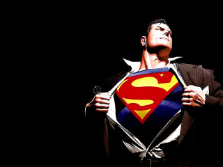 Man holding superman symbol looking 4 - alex ross free wallpaper for desktop