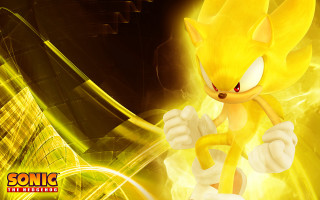 Yellow sonic hedgehog background glow - sonic free wallpaper for desktop