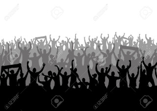 Crowd arms up stock photo - their arm free wallpaper
