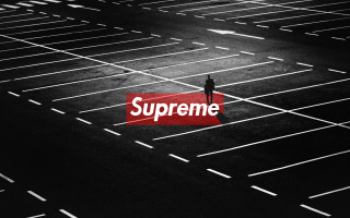 Person parking lot red supreme - supreme free wallpaper