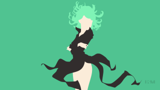 Green hair black dress tatsumaki - dress free wallpaper for desktop